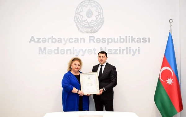 Niyaməddin Musayev, Ağaəli İbrahimov və bir sıra şəxsə Mədəniyyət Nazirliyinin Fəxri diplomu verilib