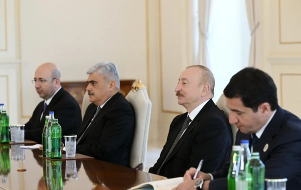 İlham Əliyev Belarus Milli Assambleyası Nümayəndələr Palatasının sədrini qəbul edib