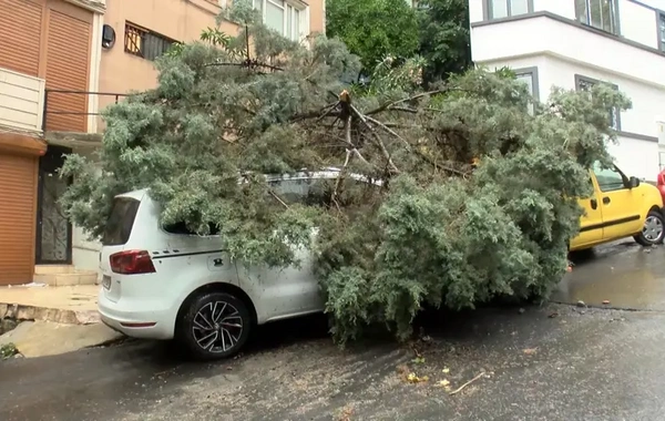 İstanbulun bir hissəsini su basdı, küçələr gölə döndü