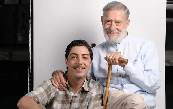 93 yaşlı aktyor nəvəsi ilə eyni filmə çəkildi