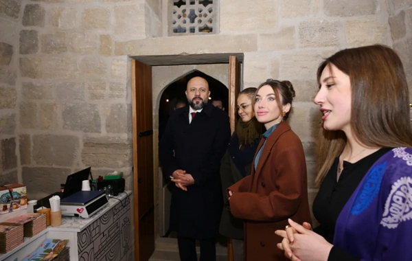 Buxara karvansarasının əsaslı bərpa və konservasiya işlərindən sonra açılışı olub