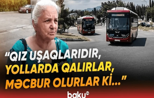 Göygöldə sakinlər avtobus problemindən beziblər: Hər gün taksiyə pul veririk