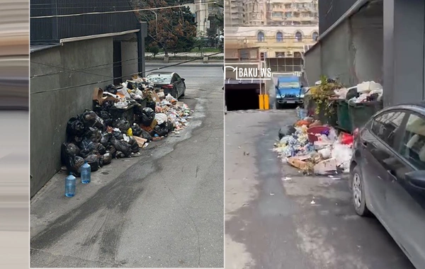 Bakının mərkəzində acınacaqlı mənzərə