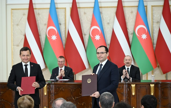 Azərbaycanla Latviya arasında 5 sənəd mübadilə edilib