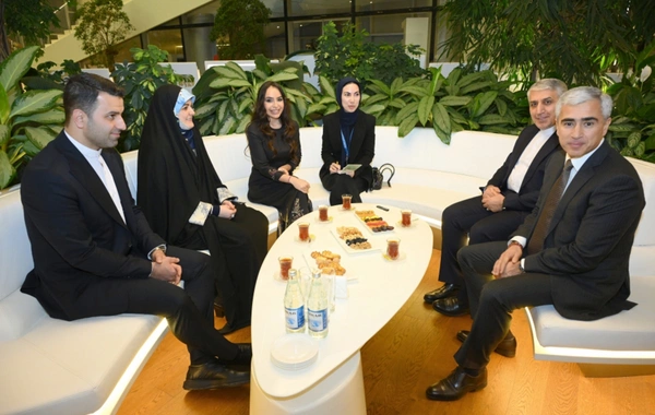 Leyla Əliyeva "Mənim dənizlərim, mənim okeanlarım" sərgisini ziyarət edib