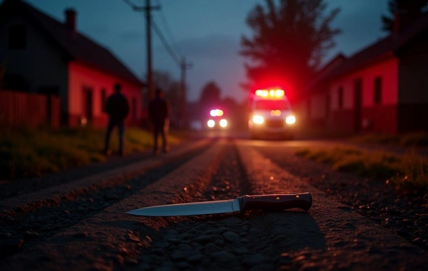 В Азербайджане мужчина ранил родственника ножом и сбил его жену автомобилем