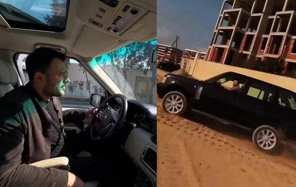 Emin Ağalarov Bakıda aldığı ilk maşınından danışdı