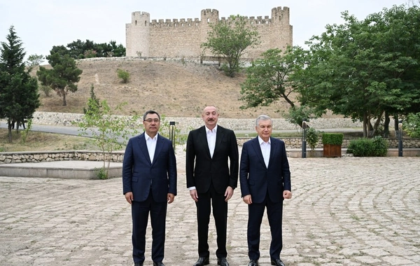 Azərbaycan, Özbəkistan və Qırğızıstan prezidentləri Şahbulaq qalasında olublar