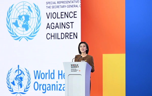 Leyla Əliyeva Səmərqənddə Uşaqların rifahına investisiya mövzusunda Ümumdünya Sammitinin açılışında iştirak edib