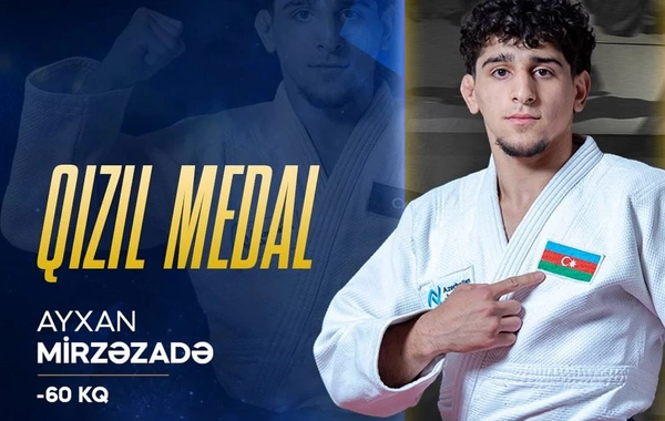 Azərbaycan cüdoçusu Ayxan Mirzəzadə Avropa çempionu olub