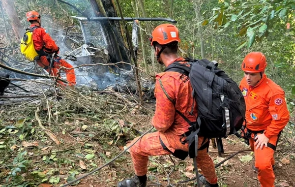 Braziliyada helikopter qəzası: 4 nəfər həyatını itirib