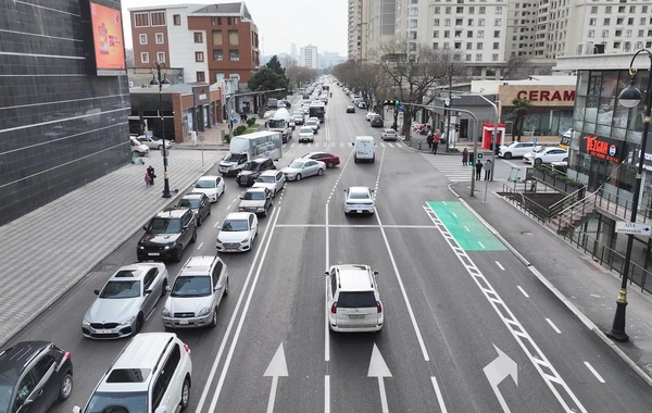 Bakıda yolda yeni nişanlanma - Sürücülər sürəti azaltmağa məcbuq qalacaq