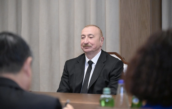 Prezident İlham Əliyev Çin Dövlət Şurasının Baş nazirinin müavinini qəbul edib