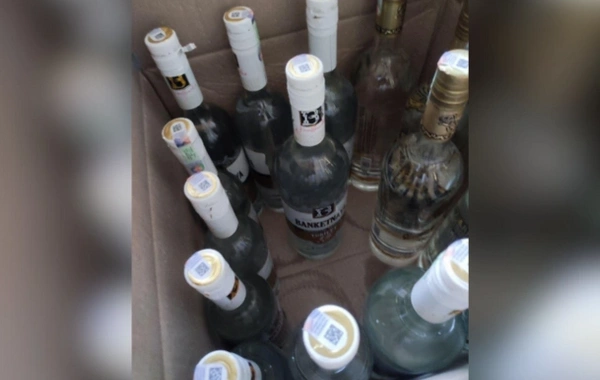 Mağazada saxta araqlar aşkarlandı