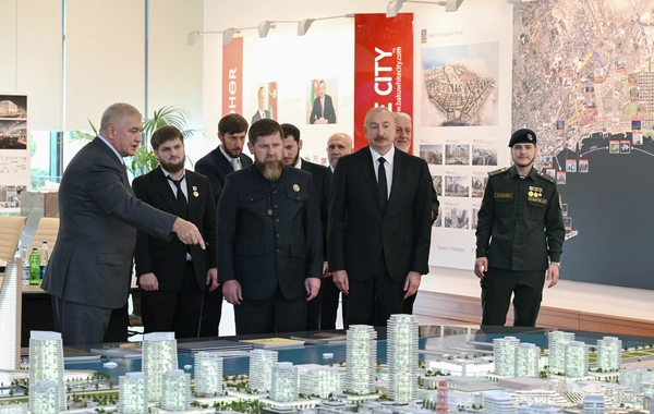 Prezident İlham Əliyev və Rusiyanın Çeçenistan Respublikasının başçısı "Bakı Ağ Şəhər"də olublar