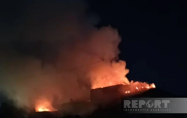 Bakıda güclü yanğın başlayıb