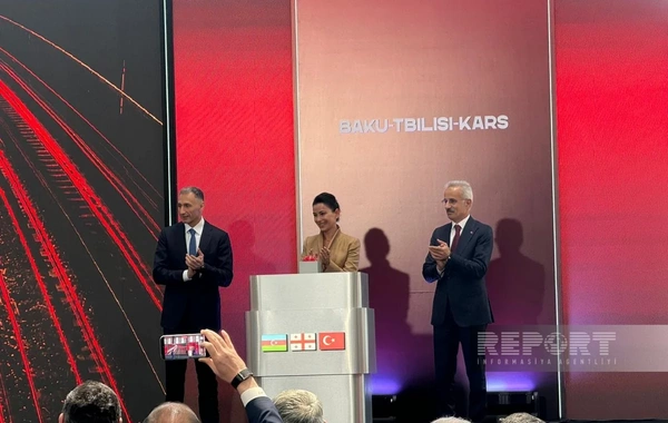 BTQ dəmir yolu xəttinin modernləşdirilmədən sonra rəsmi açılışı keçirilib
