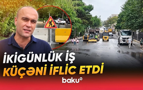 Bakıda yol təmiri sürücüləri çətin vəziyyətə saldı: Niyə yayda yox, indi?