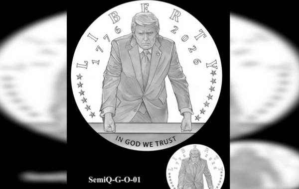 ABŞ 250 illiyi münasibətilə Donald Trampın təsviri olan qızıl yubiley sikkəsi buraxacaq