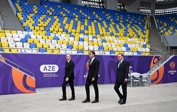 Prezident İlham Əliyev Gəncə Stadionunun açılışında iştirak edib