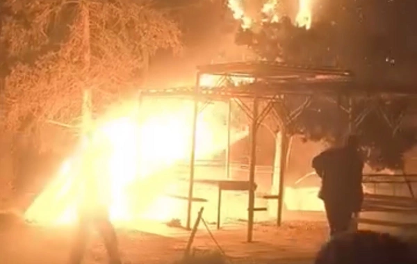 Bakıda bayram tonqalı yanğına səbəb oldu