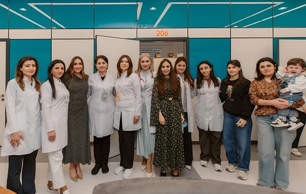 Leyla və Arzu Əliyevalar Leyla Medical Centerin Pediatriya Mərkəzində olublar