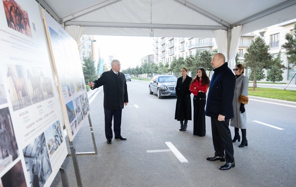 Prezident İlham Əliyev "Bakı Ağ Şəhər"də olub