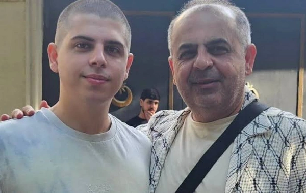 Əməkdar artist hərbi xidmət keçən oğlunu ziyarət etdi