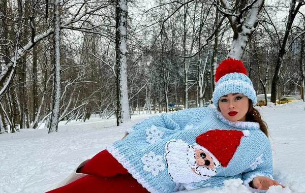 Xatirə İslamdan qarlı havada FOTOSESSİYA