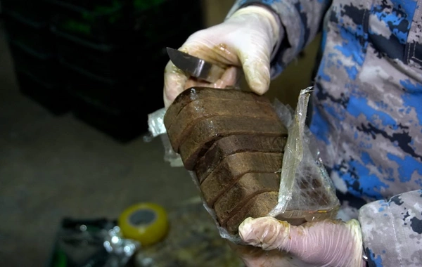 Astara Gömrük İdarəsində 148 kiloqramdan artıq narkotik vasitə aşkarlanıb - FOTO