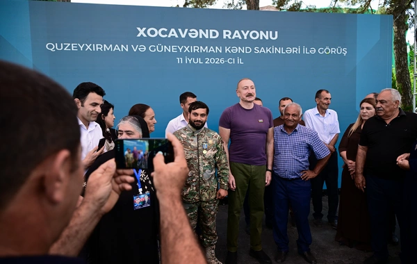 Prezident İlham Əliyev Xocavənd rayonunun Quzeyxırman kəndində olub