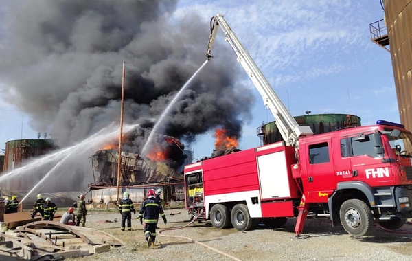 Bakıda güclü yanğın başlayıb