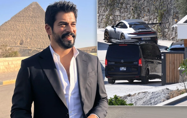 Burak Özçivit istirahətə milyonluq maşınlarını da apardı