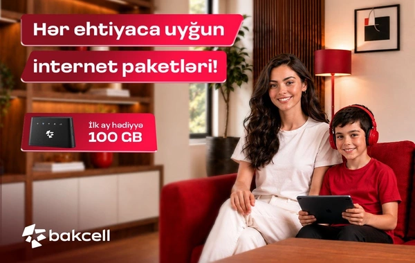 Bakcell-dən Wi-Fi modemi alın, ilk abunəliyiniz pulsuz olsun