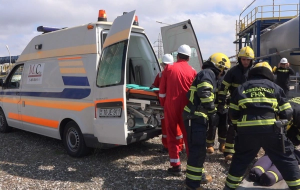 FHN Neft Emalı Zavodunda yanğın-taktiki təlim keçirib