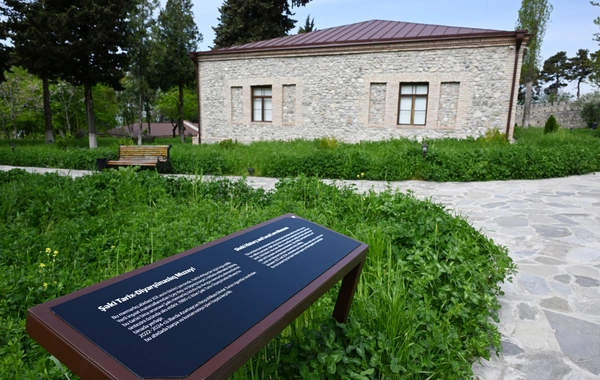 Leyla Əliyeva və Arzu Əliyeva Şəkidə tarixi-memarlıq abidələrinin bərpadan sonra açılışında iştirak ediblər