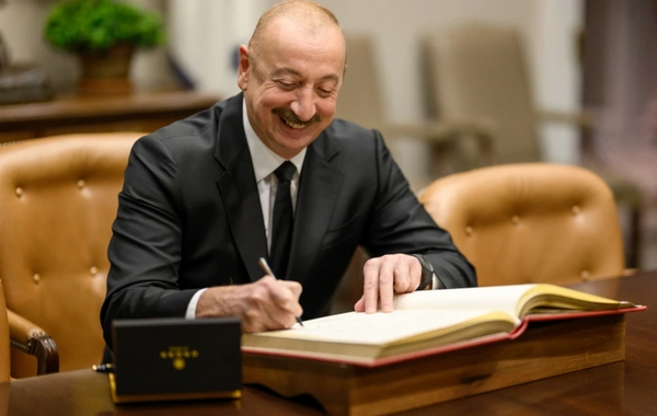 Ilham Aliyev shared a post about his working visit to the USA