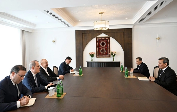 Azərbaycan Prezidenti Xankəndidə Türkmənistan Nazirlər Kabineti Sədrinin müavinini qəbul edib