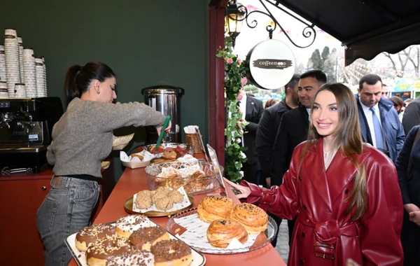 Alyona Əliyeva Novruz yarmarkasını ziyarət edib