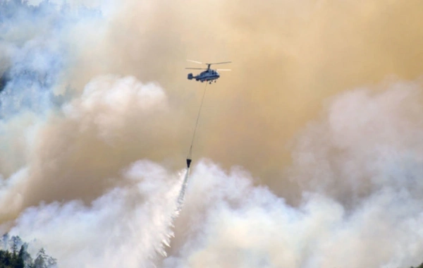 Ağdərədə yanğının söndürülməsinə helikopter cəlb edilib