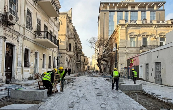 BŞİH: İslam Səfərli küçəsində abadlıq-quruculuq işləri davam etdirilir