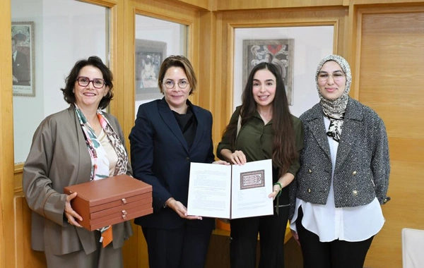 Leyla Əliyeva Mərakeşdə Uşaq Hüquqları üzrə Milli Observatoriyanın vitse-prezidenti ilə görüşüb