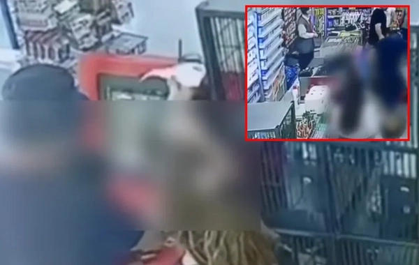 В Баку задержали мужчину, избившего жену в маркете
