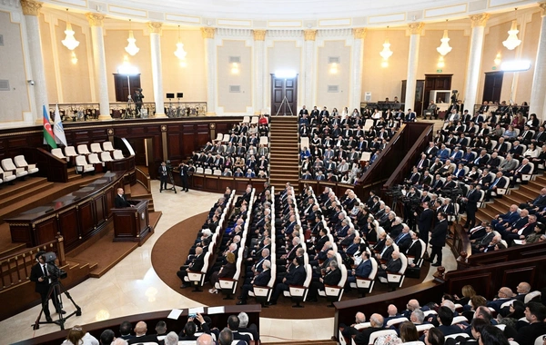 AMEA-nın 80 illik yubiley yığıncağı keçirilib, İlham Əliyev çıxış edib