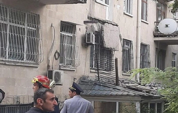 A balcony of a residential building collapsed in Azerbaijan, there is one fatality