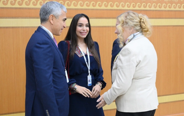 Leyla Əliyeva Türkmənistanda beynəlxalq konfransda iştirak edib