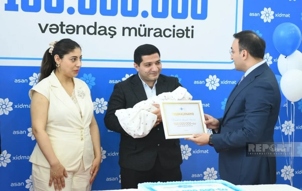 "ASAN xidmət"ə 100 milyonuncu müraciət qeydə alınıb