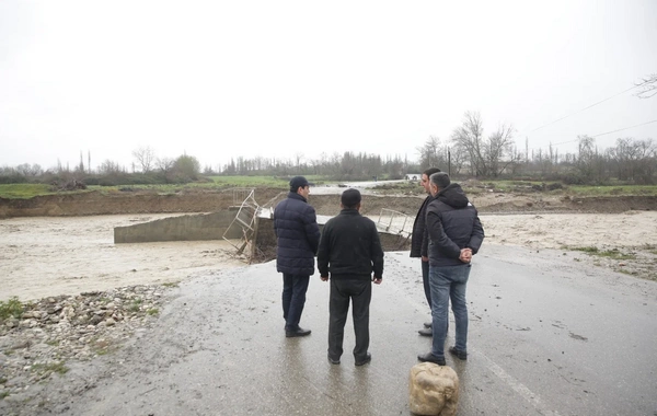 Xaçmazda aramsız yağan leysan nəticəsində 537 evi su basıb