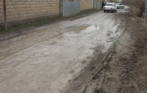 Təcili yardım da gələ bilmir: Zərdab kəndində yol problemi
