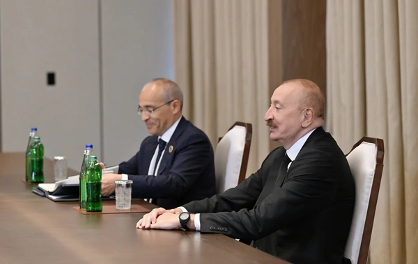 Prezident Ərəb Koordinasiya Qrupuna üzv qurumların rəhbər şəxslərini qəbul edib
